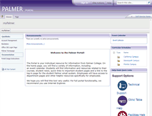 Tablet Screenshot of portal.palmer.edu